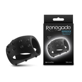 Renegade Sidekick - USB Rechargeable Vibrating Penis Cage Black COCK RINGS